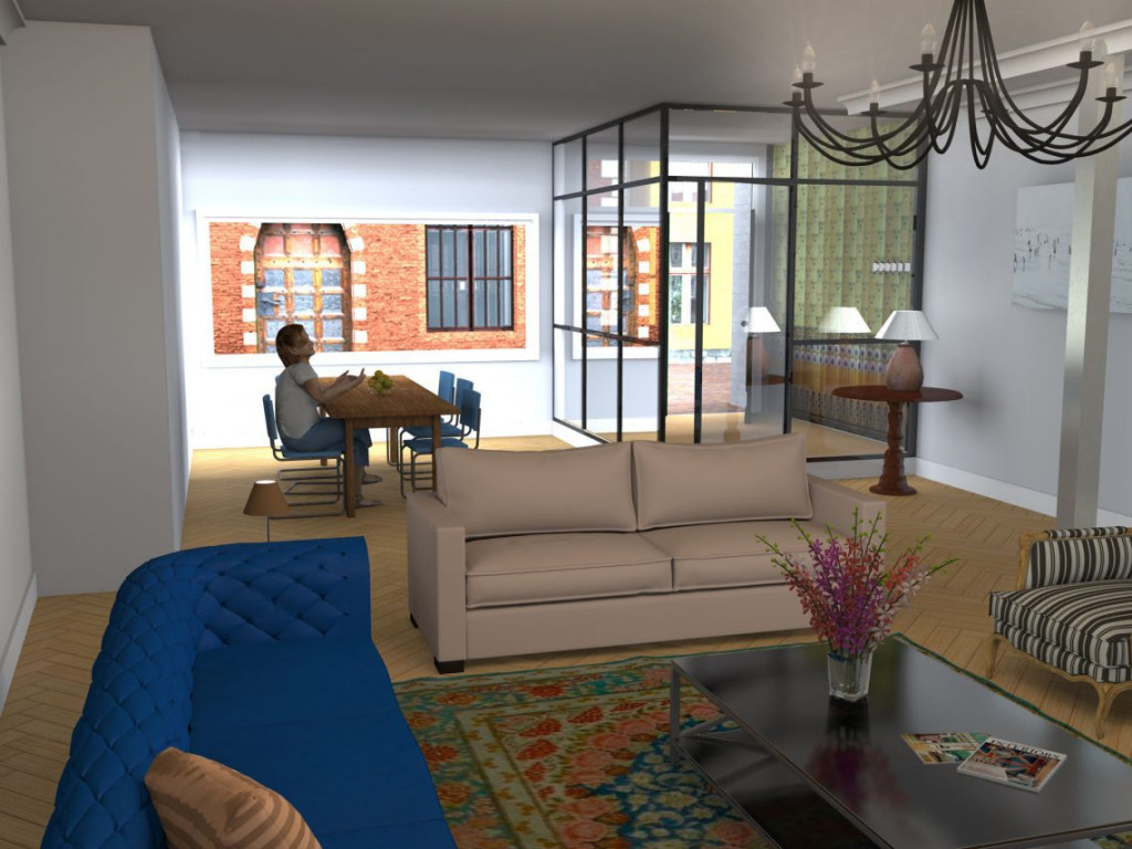 7 - 3 Woonkamer glazen hal